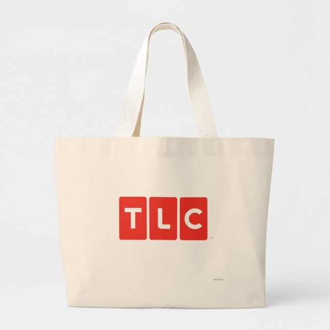 Bolsa Tote Grande Tote Bag do logotipo da rede TLC (Frente)