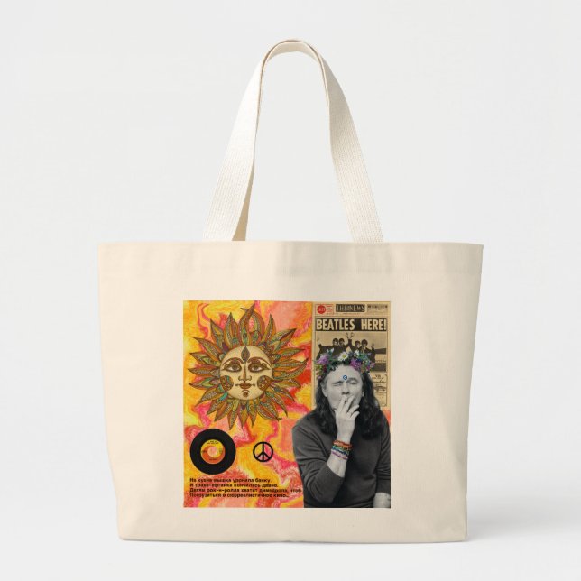 Bolsa Tote Grande Tote Bag Hippie (Frente)