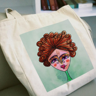 Bolsa Tote Grande Tote Bag - Jumbo (Mulher Whimsical - 01)