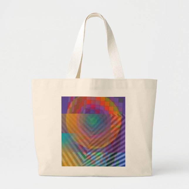 Bolsa Tote Grande Tote bag original abstract design (Frente)