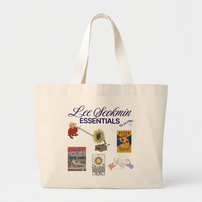 Bolsa Tote Grande Tote Bag Seventeen DK - Kpop merch (Frente)