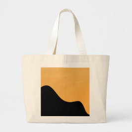 Bolsa Tote Grande Tote Bag Sunset Mountain silhouette go to bag 