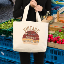 Tote Bag "Vintage Lifestyle Journey through Time"