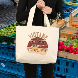 Bolsa Tote Grande Tote Bag "Vintage Lifestyle Journey through Time"