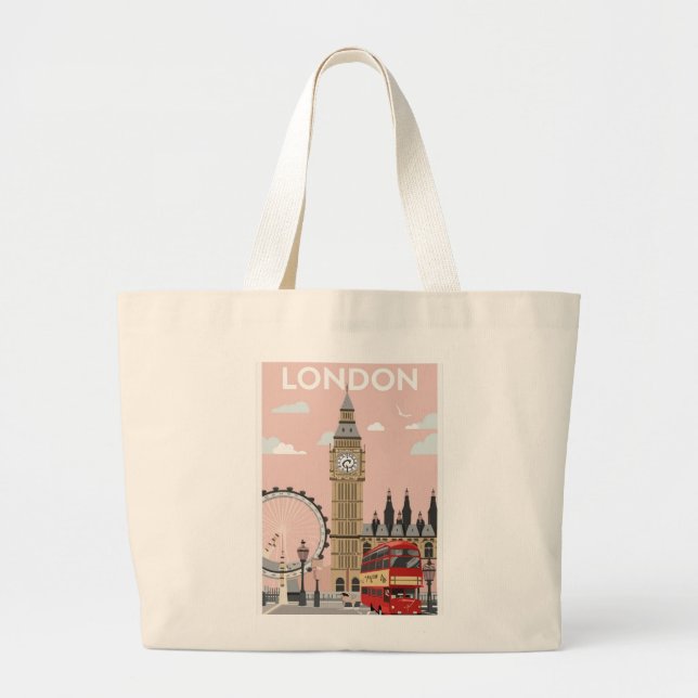 Bolsa Tote Grande "Tote de Lona Floral Personalizado – Ecológico &  (Frente)