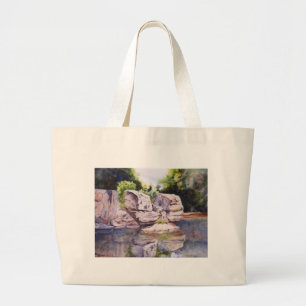 Bolsa Tote Grande Tote de pintura de água