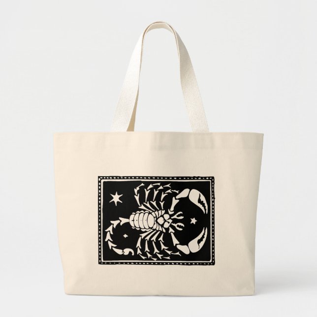 Bolsa Tote Grande Totebag Astrológico Zodiac Antiguo (Frente)