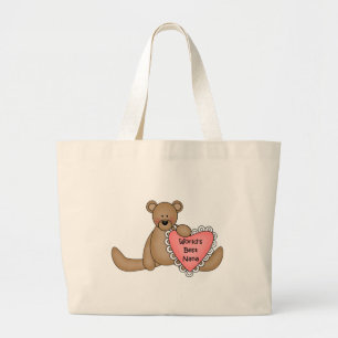 Bolsa Tote Grande Totebag da Nana do mundo o melhor
