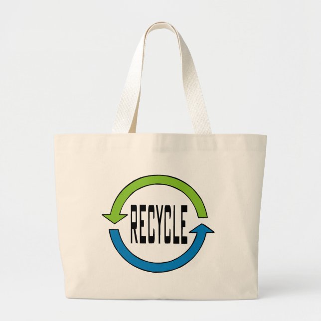 Bolsa Tote Grande Totebag do reciclar (Frente)
