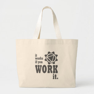 Bolsa Tote Grande Trabalha se você o trabalha