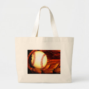 Bolsa Tote Grande Trabalho de arte de beisebol