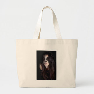 Bolsa Tote Grande Trabalho de Arte de Mulher Cat