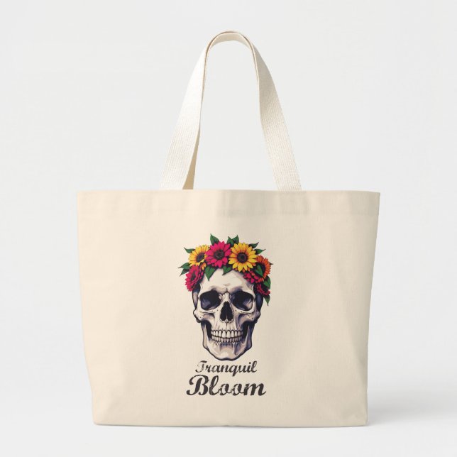 Bolsa Tote Grande Tranquil Bloom (Frente)
