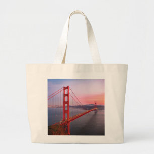 Bolsa Tote Grande Travesseiro decorativo da ponte ouro