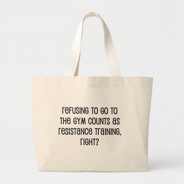 Bolsa Tote Grande Treinamento de Resistência (Frente)