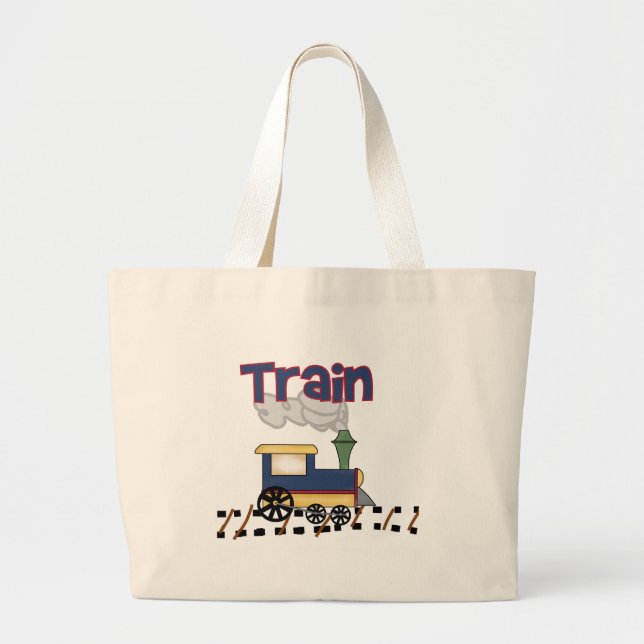 Bolsa Tote Grande Trem na trilha (Frente)