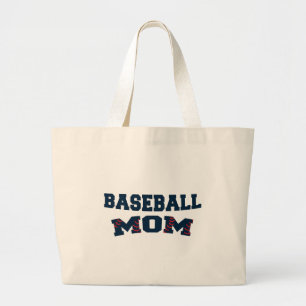 Bolsa Tote Grande Trendy Beisebol Mãe