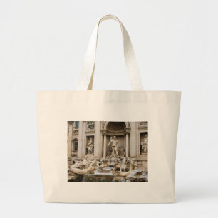 Bolsa Tote Grande Trevi Fountain Roma Viagem Photo