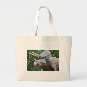 Bolsa Tote Grande Triceratops/Dinosaurs