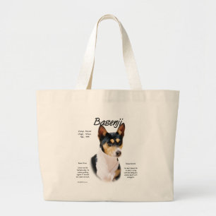 Bolsa Tote Grande Tricolor Basenji History, Tudo sobre Basenjis