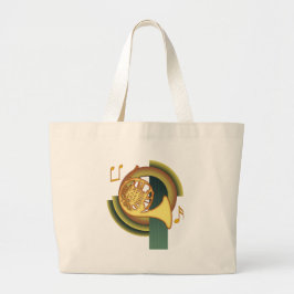 Bolsa Tote Grande Trompa Francesa Deco