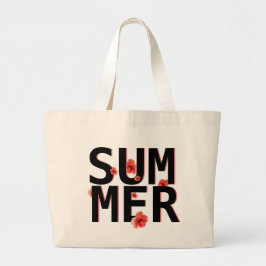 Bolsa Tote Grande Tropical Summer Hibiscus