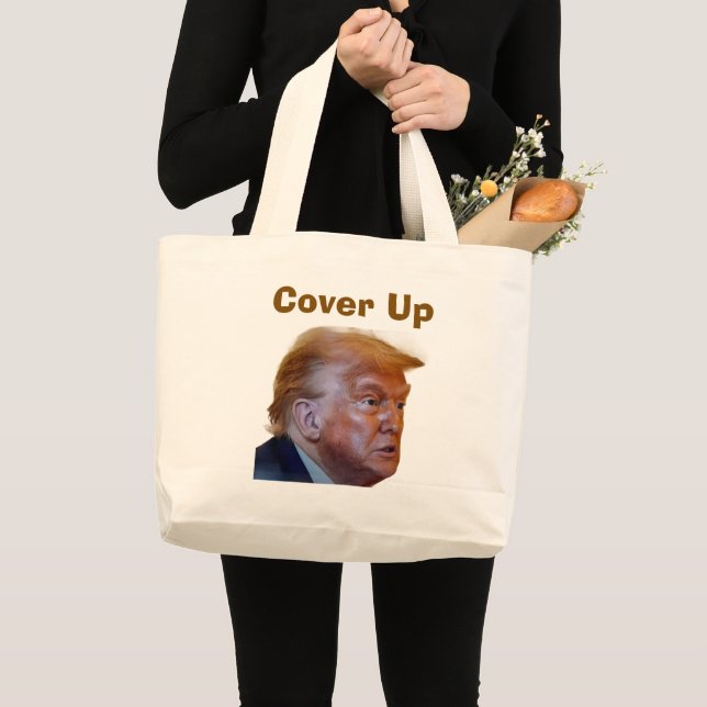 Bolsa Tote Grande Trump/Cover Up Tote Bag (Frente (produto))