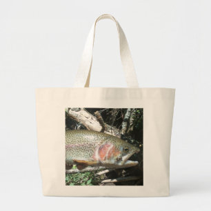 Bolsa Tote Grande Truta arco-íris