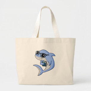 Bolsa Tote Grande Tubarão de "Fintellectual"!