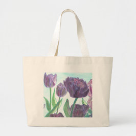Bolsa Tote Grande Tulipas