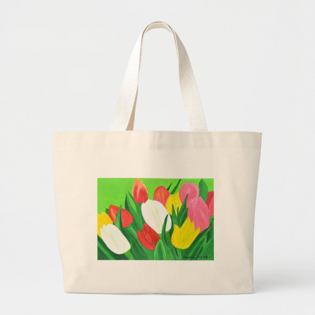 Bolsa Tote Grande Tulipas2 (Frente)