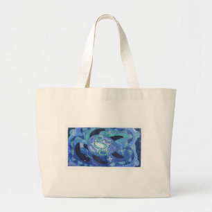 BOLSA TOTE GRANDE TURTEIRA AZUL