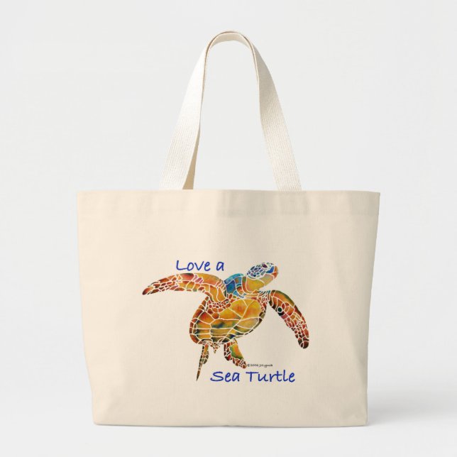 Bolsa Tote Grande TurtleLove (Frente)