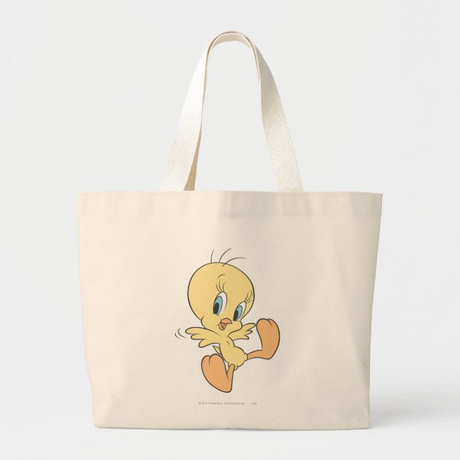 Bolsa Tote Grande TWEETY™ Nas Nuvens Pose 13 (Frente)