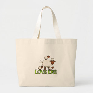 Bolsa Tote Grande txt da ovelha do amor