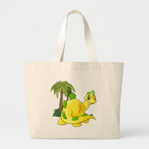 Bolsa Tote Grande Tyrannian Chomby amarelo que olha