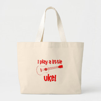 Bolsa Tote Grande Ukulele vermelho