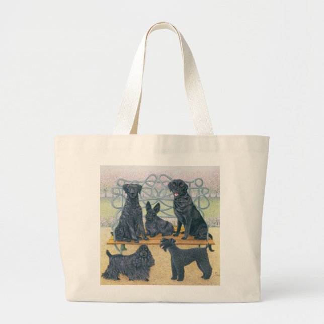 Bolsa Tote Grande Um assento no parque (Frente)