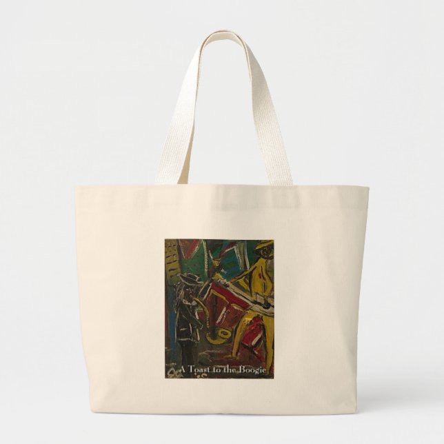 Bolsa Tote Grande um brinde ao boogie (Frente)
