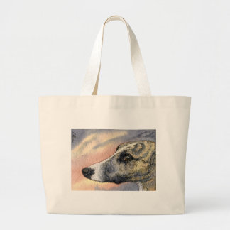 Bolsa Tote Grande Um cão tímido, considerável