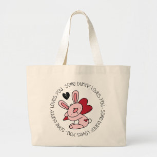 Bolsa Tote Grande Um Coelhinho Te Ama