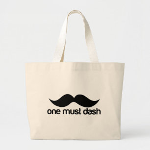 BOLSA TOTE GRANDE UM DEVE DASH (MUSTACHE)