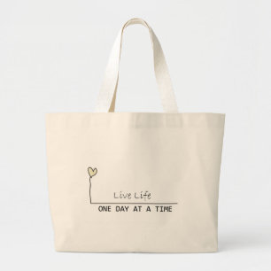 Bolsa Tote Grande um dia no tempo