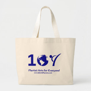Bolsa Tote Grande Um karaté do mundo