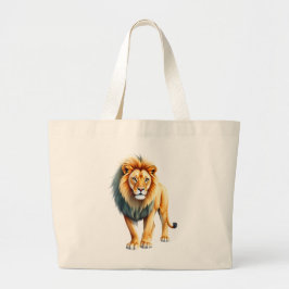 Bolsa Tote Grande Um leão macho