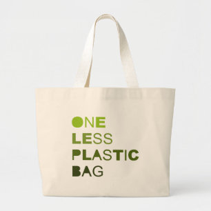 Bolsa Tote Grande Um menos t-shirt do saco de plástico/t-shirt do