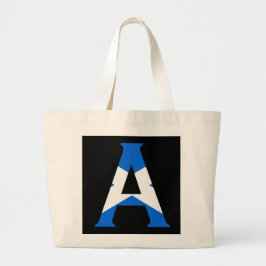 Bolsa Tote Grande Um Monograma sobreposto à versão original do Scott