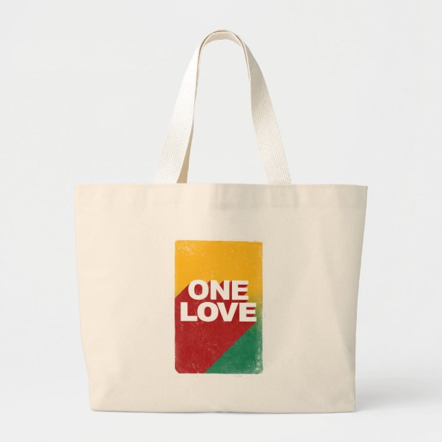 Bolsa Tote Grande Um Poster de amor (Frente)
