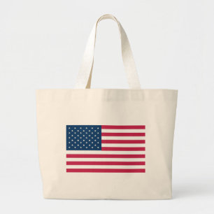 Bolsa Tote Grande Um presente verdadeiramente patriótico: Bandeira