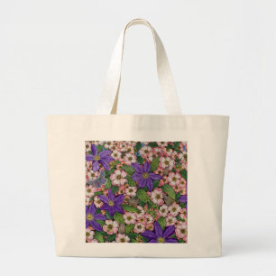 Bolsa Tote Grande Um remendo roxo 2011